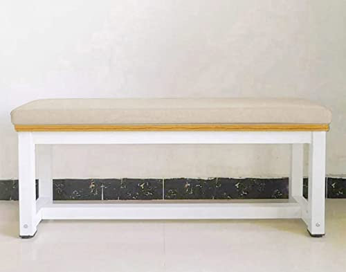 Sitzkissen für Essbank, 90 x 40 cm, weiches und bequemes Sitzkissen für Garten, Terrasse, Möbel, Beige, für den Innen- und Außenbereich, 2-/3-Sitzer-Bank, wasserabweisend und langlebig