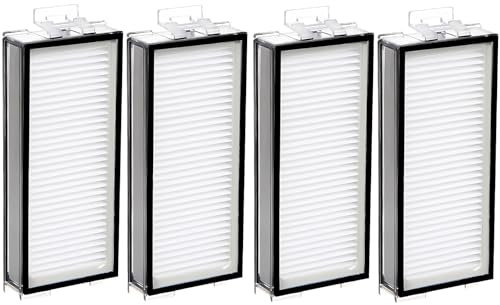 Lot de 4 filtres HEPA lavables pour Roborock Q5 Pro/Q5 Pro+/Q7/Q7+/Q7 Max/Q7 Max+/Q8 Max/ Q8 Max+
