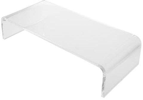 PartyKindom Acrylic Keyboard Cover and Protective Stand 45x20x10cm Anti-bridge Keyboard Protector Integrated Heightening and Storage for Home and Office Use