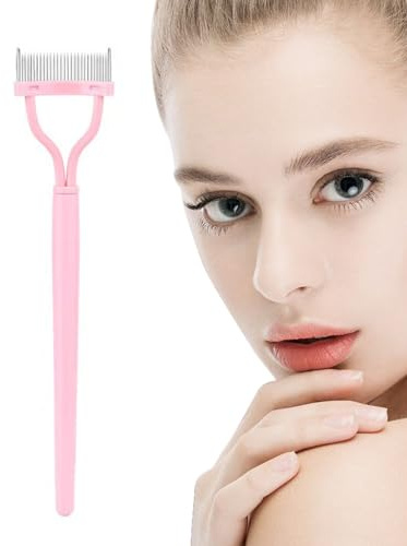 Wimpernkamm - Feine Zähne Wimpern Separator Pinsel, Professionelle Mascara Kamm Werkzeug | Stahl Zahnaugenwägmer, Kosmetische Make Up Pinsel Für