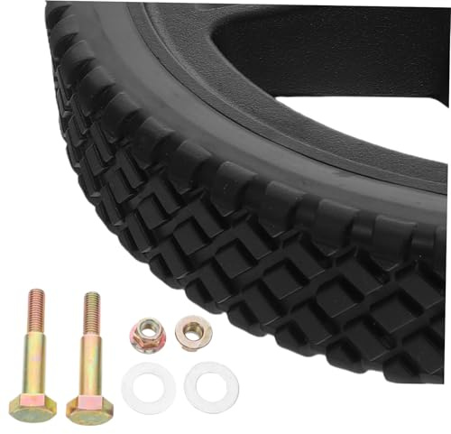 UPKOCH 2 Stück Teiliges Rasenmäher-radset mit Pannensicheren Pvc-reifen und Verschleißfesten Pp-mittelteilen Passend für Gartenfräsen und Werkzeugwagen Lagerbohrung Robust und