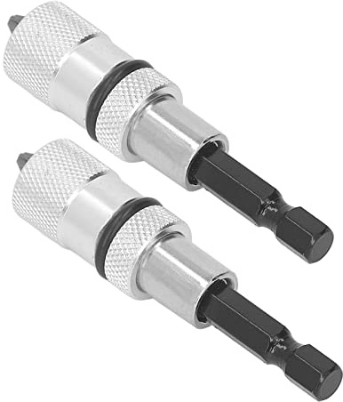 Itonash Porta del Bit di Rapido 2 Pezzi, Supporto per Cacciavite Magnetico a profondità Regolabile con Pezzi di Cacciavite a Croce, per Tavola Gesso a Secco in Legno in Legno in Legno