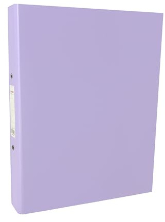 A4 Pastel Purple Paper Over Board Ring Binder by Janrax