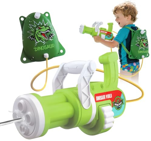 Hojalis Wasserpistole Für Kinder, Wasserpistole Klein Mit 1800 Ml Rucksack, Wasserspritzpistole Reichweite 2-7 Meter,Wasserpistolen Für Kinder Niedliche Rucksackspielzeug Für Schwimmbad Strand Wasser
