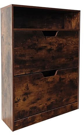 Relaxdays Schuhschrank, Verschiedene Größen, Schuhaufbewahrung, schmaler Schuhkipper, Flur, Schuhkommode, Farbwahl