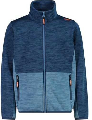 CMP Kinder Knit Tech Fleece Outdoor Jacke für Jungen: warm, atmungsaktiv, bequem und ideal für Freizeit, Schule und Outdoorabenteuer. - 164