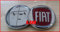 Fregio stemma logo FIAT Rosso Panda Doblo Croma 85 mm Posteriore