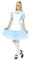 Smiffys Prinzessinnen-Wunderkostüm, Blau, mit Kleid, Schürze und Stirnband Halloween