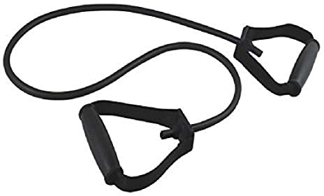 Gima - Latexschlauch mit Griffen aus thermoplastischem Gummi oder TPR, Farbe Schwarz, Widerstandsstufe Extra-Schwer, Länge 125 cm.