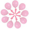 100 Stück 10 Zoll Rosa Latex Luftballons, Luftballon Helium, Hell-Pink Hochzeit Luftballons, Baby Pink Groß Luftballon für Party Dekoration Abschluss Geburtstag Hochzeit Engagement Baby Dusche