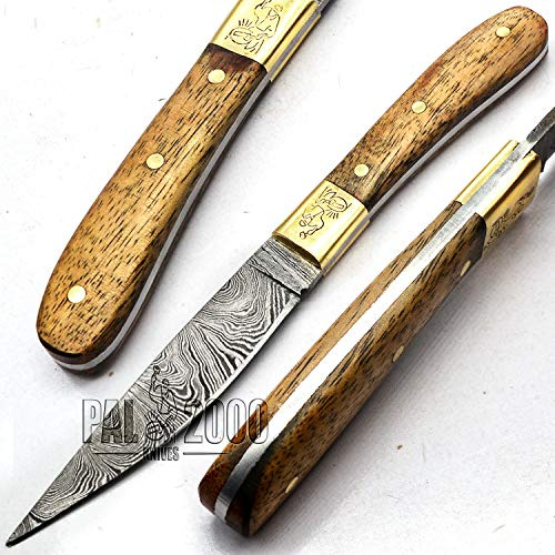 Coltello da Cucina in Acciaio Damasco Fatto a Mano su Misura con Fodero in Pelle Lama Fissa Coltello Universale su Misura Tagliente di Alta qualità Acquista con Fiducia 9725