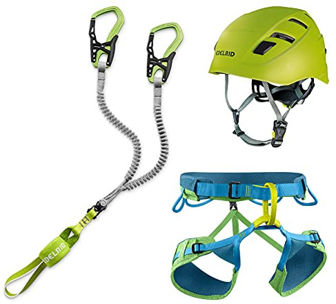 EDELRID Klettersteigset Cable Comfort 6.0 + Gurt Größe S + Kletter-Helm