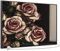 STEINFELD Heizsysteme® Glasheizung mit Bild Infrarot Heizung mit Thermostat | Made in Germany | viele Motive 350-1200 Watt Rahmen schwarz (600 Watt, 007 rosa Rosen)