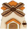 THUN - Krippenfigur Windmühle - Weihnachtsdekoration Haus - Klassische Krippe - Keramik - 7,5 x 7,5 x 12,5 h cm