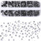 2088 Piezas Cristal Diamante de imitación Hotfix Rhinestones Strass Termoadhesiva Decoración para DIY Artesanía Ropa Zapatos Bolsas Arte de Uñas Transparente SS6 10 12 16 20 30
