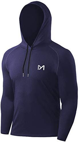 MEETYOO Sportshirt Herren, Funktionsshirt Langarm Laufshirt Männer Fitnessshirt Atmungsaktiv T Shirts für Running Gym Jogging