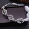Silver Bridal Headband Rhinestone Headpiece Diamante Headdress Hair Vine for Brides Bridesmaid Bridal Hair Wedding Accessories