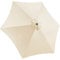 CHRISTOW Replacement Parasol Canopy 2.7m Hexagonal 6 Arms UV 30+ Protection For Garden Umbrella (Cream Fabric)