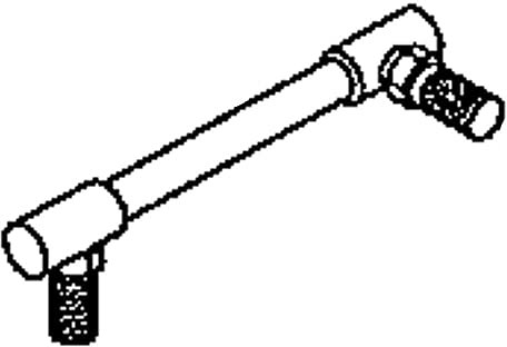 Husqvarna 597079401 Lien de changement de vitesse pour tracteur de pelouse (remplace 197859) Pièce d'origine du fabricant d'équipement d'origine (OEM)