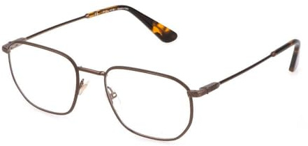 Police VPLF79N Brille, Shiny Satin Bronze, 52 für Herren, Shiny Satin Bronze