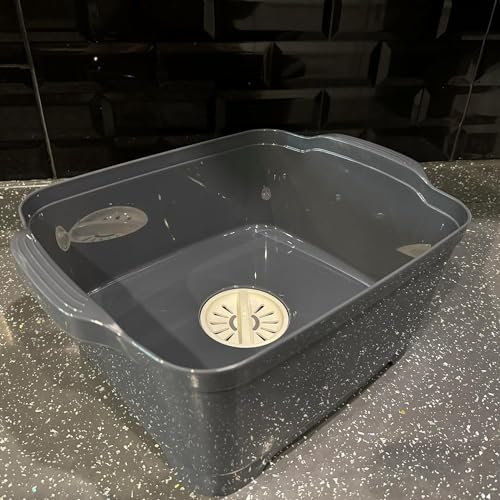 DISHWASHING Bowl Drain Plug Kitchen Sink Caravan WASH & Drain Washing UP Bowl