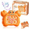 Jastown Quick Push Blasen Spielkonsole, Button Puzzle Pop Light up Spiel, Fast Speed Push Game, Pop Light up Spiel, Pop it Elektronisches Spiel für 3-12 Jährige Jungen & Mädchen & Teenager (orange)