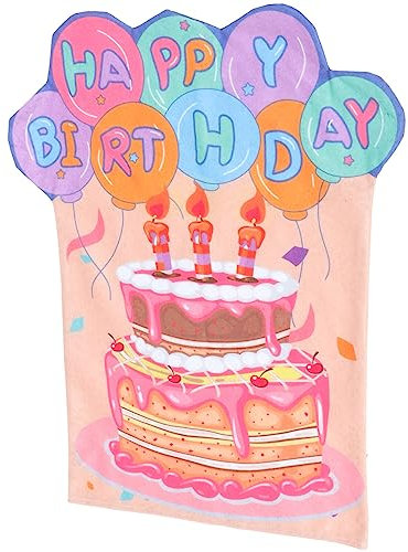 EXCEART Alles Gute Zum Geburtstag-Stuhlbezug Geburtstagstorte Esszimmerstuhl-Schutzbezug Geburtstags-Schonbezüge Dekoration Für Klassenzimmer Schule Heimbüro