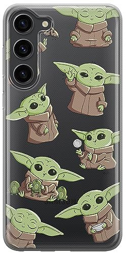 ERT GROUP Handyhülle für Samsung S23 Original und offiziell Lizenziertes Star Wars Muster Baby Yoda 029 optimal an die Form des Handy angepasst, teilweise transparent