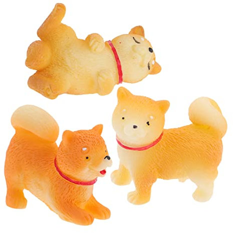 Garneck 1 Satz Akita-hundeverzierung Miniatur-tiermodell Mini-hundefigur Mini-gartenfiguren Bonsai-Hund Selber Machen Miniatur-hundefigur Süße Hundefigur Harz Kind Baby Schreibtisch
