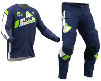 Leatt 5024080671 Conjunto de Motocross, Turquesa, M para Niños