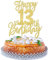1 Stück Happy 13th Birthday Tortendeko Glitzer Prost auf 13 Jahre Geburtstag Kuchen Deko Sweet 13 Cake Topper für Happy 13th Birthday Theme Party Kuchen Dekoendeko Gold