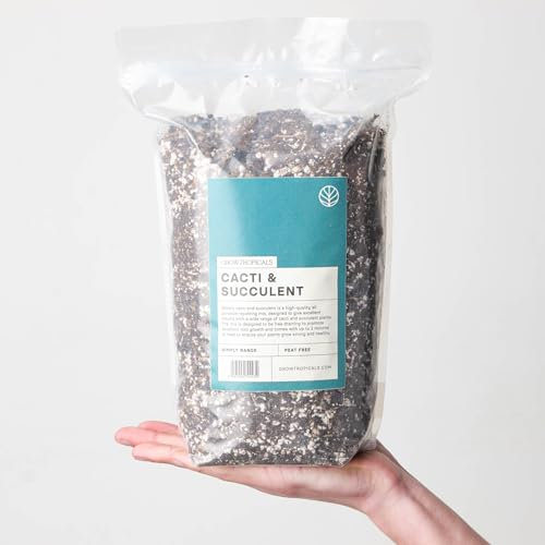 GrowTropicals Simply Peat-Free Cacti & Succulents Potting Mix (2.5L)