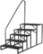 5 Stufen Leitern mit Griff, RV Trittleiter Haustiertreppe, Standtreppe Hocker Kinder aus Stahl Max 300kg, Haushaltsleiter für Spa/Hof/Mobile Home (5 Stufen)