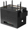 Catekro Router Regal, WiFi Router Aufbewahrungsbox, Router Aufbewahrung Holz, Router Regal für WLAN Router, Kein Zusammenbau Erforderlich, Stehendes Router Regal für Elegantes Raumdesign (Schwarz)