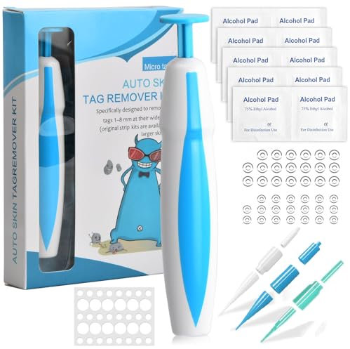 Gudalea Warzenentferner Schnell Kit, Sicher Wart Remover Kit von Stielwarzen 3 in 1 (2mm-8mm), Schmerzfrei Stielwarzen Entfernungsgerät, Fibrom Entfernen, für Die Meisten Körperteile