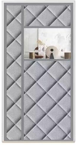 Magnet Wärmeschutzvorhang Tür Seitliche Öffnung 100x220cm, Türvorhang Thermo Kälteschutz Winter Wasserdicht Winddicht Staubdicht Kälteschutzvorhang Für Haustür Balkontür Klimaanlage(B,90x200cm)