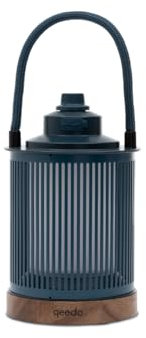 qeedo Lucia Camping Lampe LED aufladbar (USB, AA-Batterie oder Akku) stufenlos dimmbar, Outdoor Campingleuchte Tischleuchte