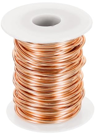 QUARKZMAN 12 Gauge Basteldraht Aluminiumdraht 2,0mm x 30m (D x L) Flexibler Biegsamer Aludraht Metall Schmuckdraht Blumendraht für Schmuckherstellung Modellieren Basteln DIY, Roségold