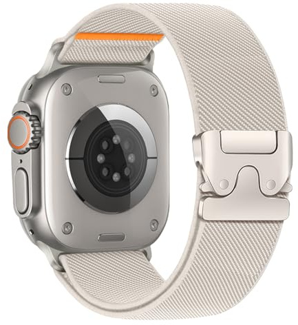 Elastisches Armbänder für Apple Watch 11/10 Armband 46mm 42mm 40mm 44mm 41mm 45mm 38mm 49mm,Nylon Stoff Band Fallschirmverschluss Sport Strap für Apple Watch SE 3/2 iWatch 10 9 8 7 6 5 4 3 Ultra 3/2