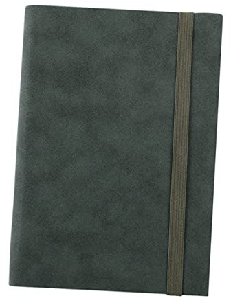 KICHOUSE A5 Notizbuch Aus Weichem Leder Dickes Grünes Tagebuch Für Planung Und Schreiben Handlich Für Schule Büro Und Reisen