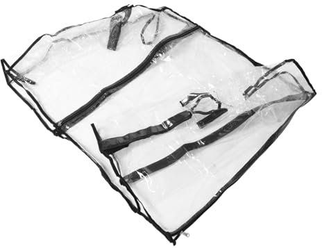 Abaodam Transparent Regenverdeck für Campingwagen Abdeckung für Handwagen Tragbar und Leicht Zuverlässiger Regenschutz für Outdoor Aktivitäten