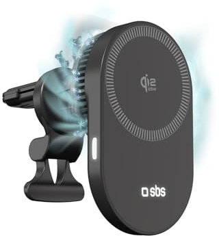 SBS Qi2 25W Caricatore Wireless MagSafe, Porta Cellulare Auto Magnetico