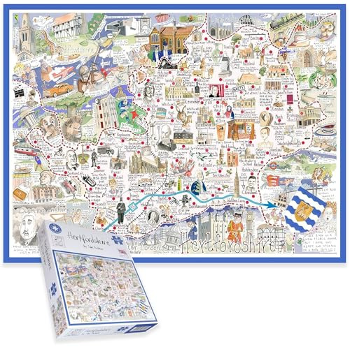Hertfordshire 1000 Piece Jigsaw Puzzle by Tim Bulmer