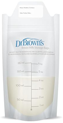 Dr. Brown's Muttermilch-Aufbewahrungsbeutel zum Einfrieren und Aufbewahren, 100 Stück