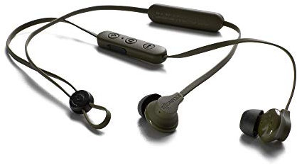 Boompods Sportline Wireless Earbuds - Bluetooth Earphones, IPX4 Waterproof Rated Ear Buds with Microphone, 5 Hour Battery Life, Wireless In Ear Headphones for Running, Gym, Army Green