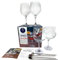 Lebrun Couverts - Coffret Spécial Spritz/Gin & Tonic - 4 Verres cocktails - 4 cuillères paille cocktail - Livre de Recette Inclus - Verre Aperol - Verre Gin Tonic - Verre Spritz