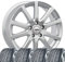4 Winterräder Winterkompletträder Skandic 6x15 ET 43 5x112 Brillantsilber mit 195/65 R15 91T CON WinterContact TS 870 Evc