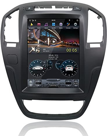 MOOKAKA Tesla Style Radio Android Autoradio 1 Din GPS Navigation für Opel Insignia 2008-2013 Multimedia Player Haupteinheit 10.4 Zoll Vertikaler Bildschirm Unterstützung Kabellos Carplay DSP (4+64GB)