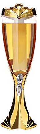 sararui Torre de Cerveza Dispensador de Cerveza, Torre de Cerveza con Grifo, Tubo de Hielo y Luces LED, dispensador Bebida Torre de Bebida Fiestas Home Bar Dispensador de Bebidas (Size : 3L)