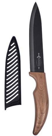 Durandal Légende Keramikmesser mit Schutzhülle - Küchenmesser - Brotmesser - Steakmesser - Kochmesser - Gemüsemesser - Fleischmesser - Japanisches Messer - Kitchen Knife - Scharfe Messer (12,8cm)